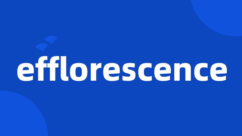 efflorescence