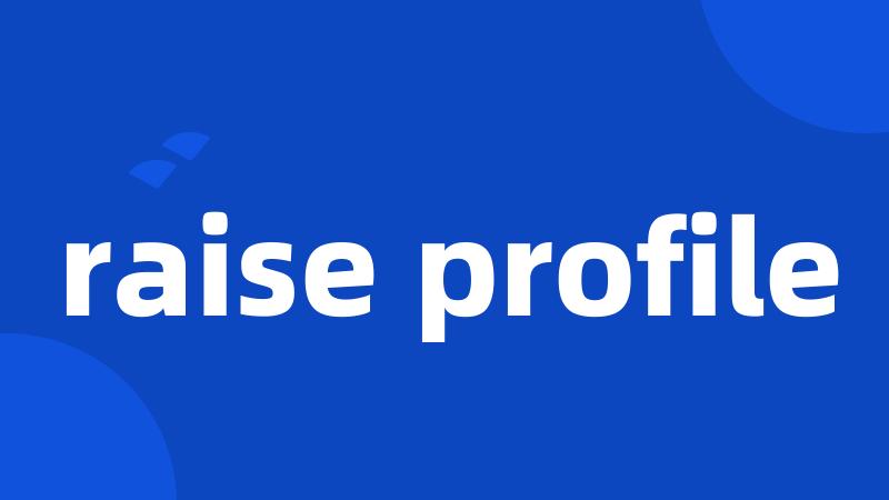 raise profile