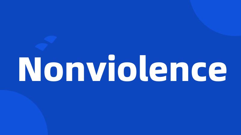 Nonviolence