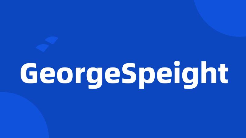 GeorgeSpeight