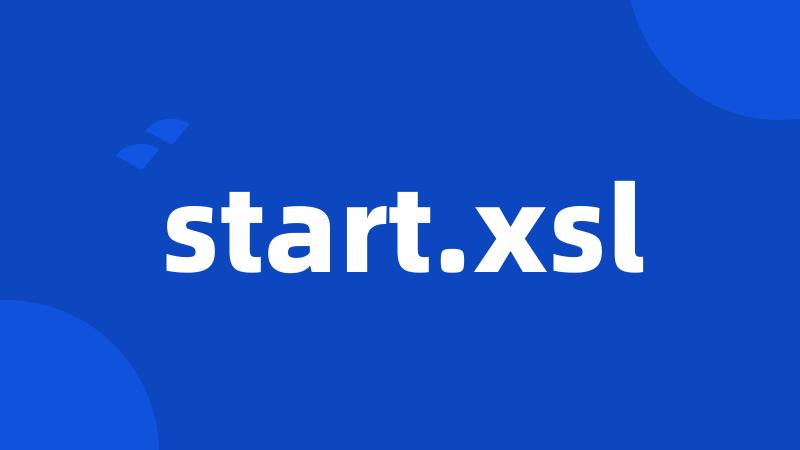 start.xsl