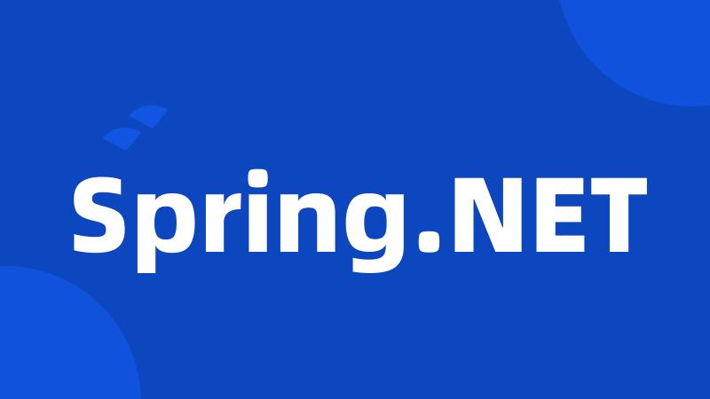 Spring.NET