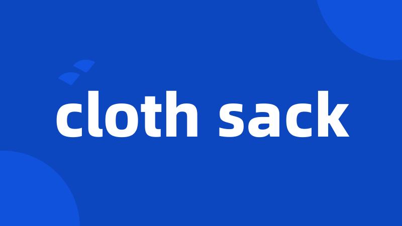 cloth sack