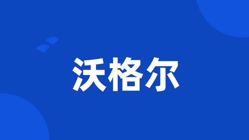 沃格尔