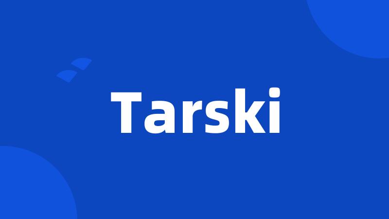 Tarski