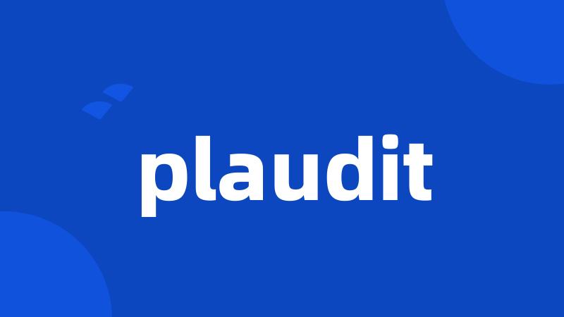 plaudit