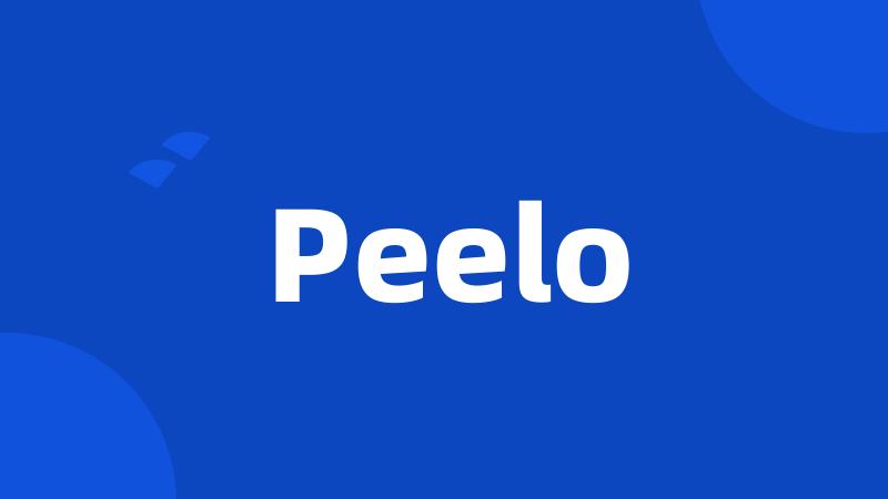 Peelo