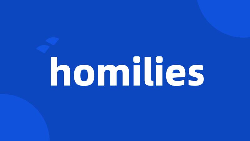 homilies