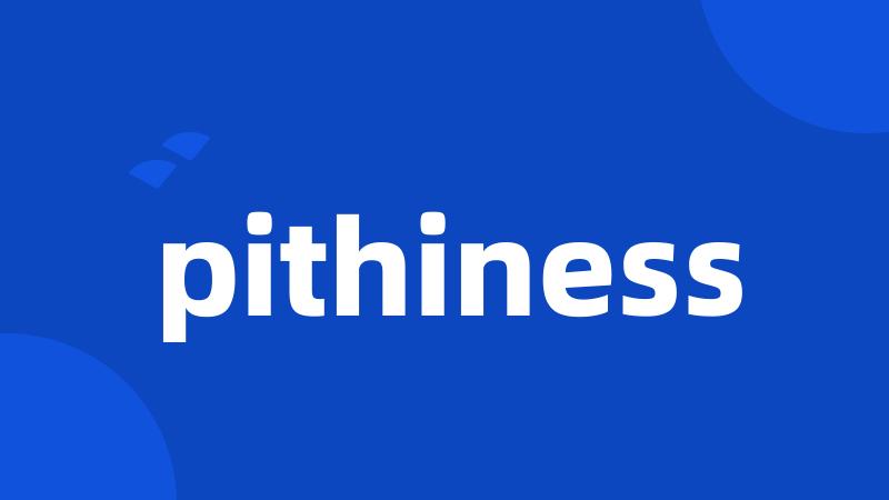 pithiness