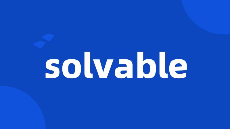 solvable