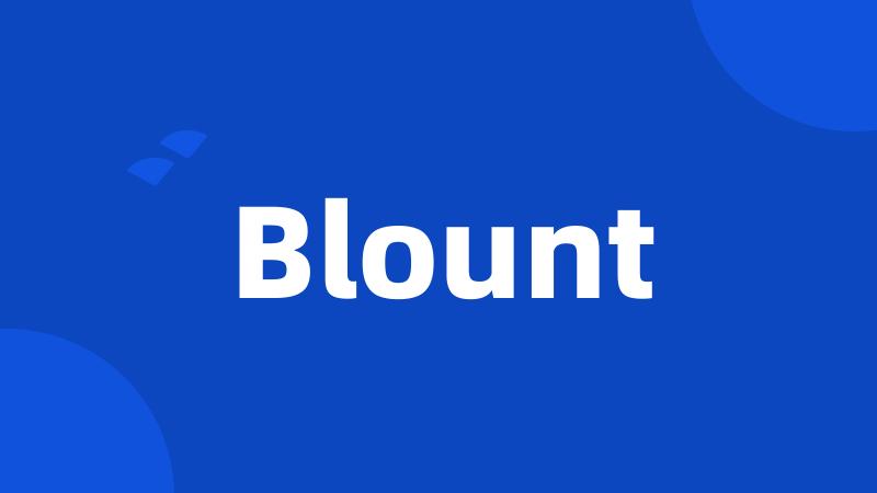 Blount