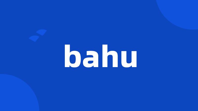 bahu