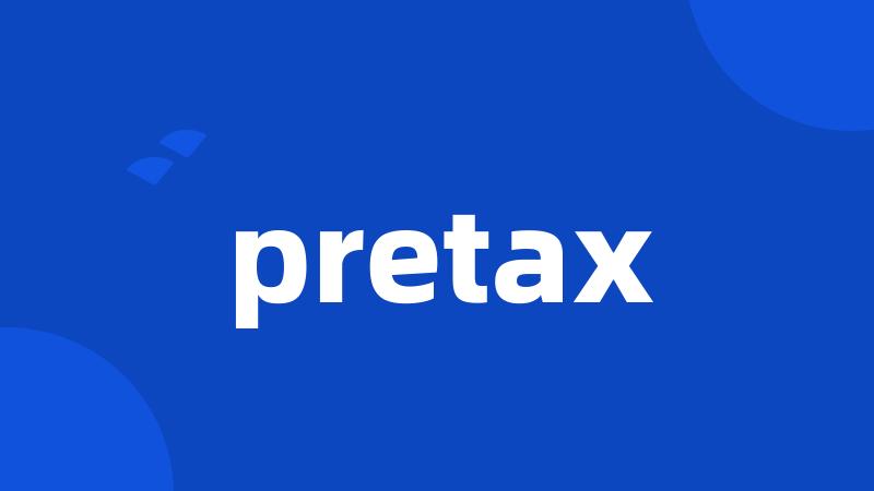 pretax