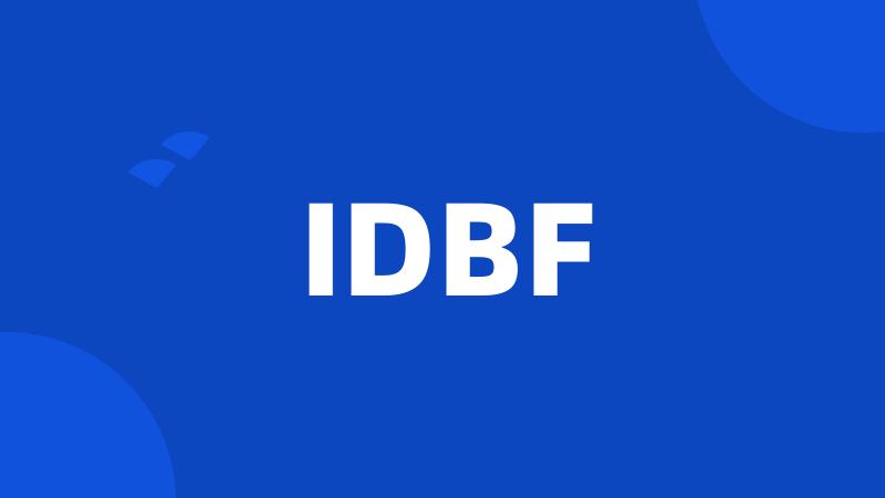 IDBF