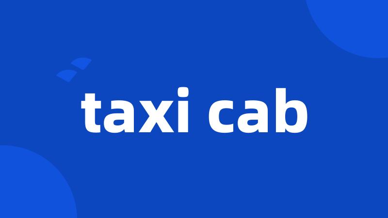 taxi cab