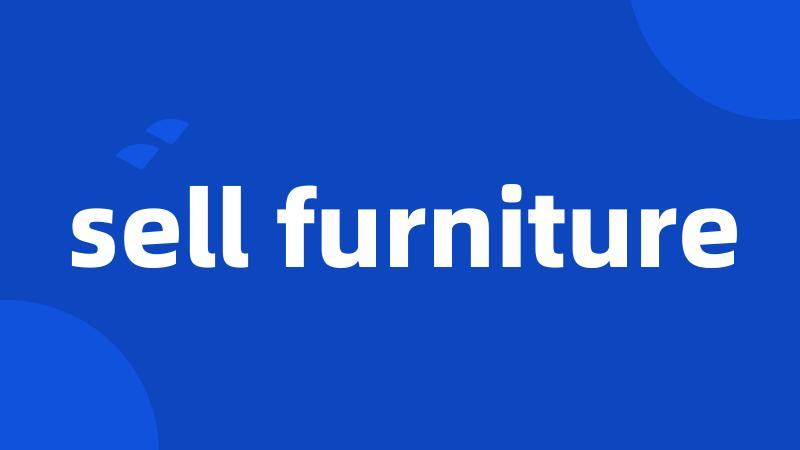 sell furniture