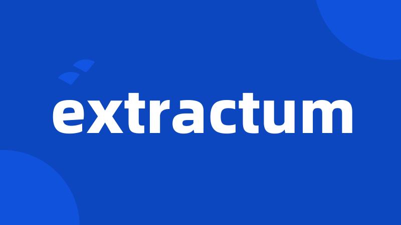 extractum