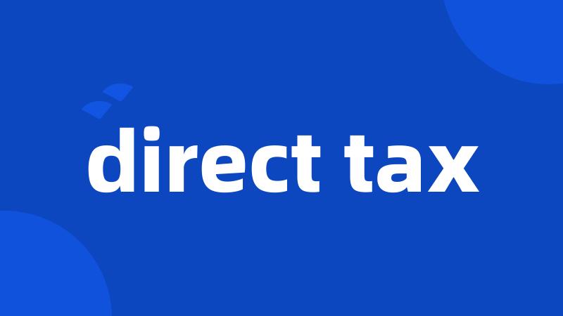 direct tax