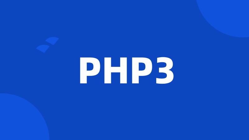 PHP3