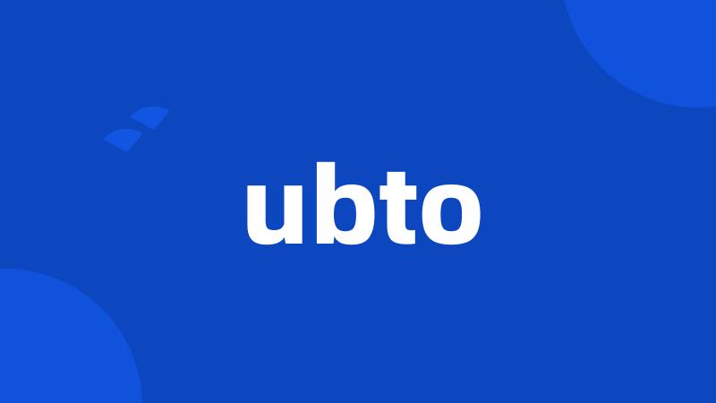 ubto