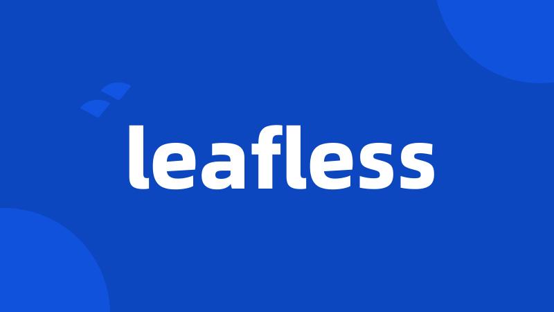 leafless