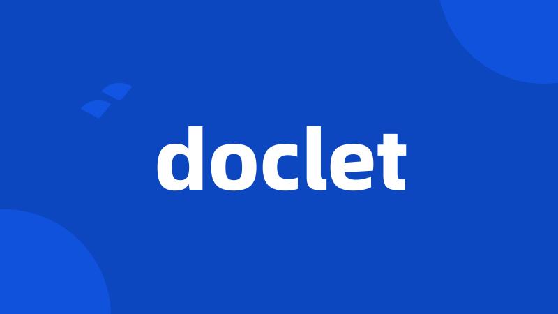 doclet