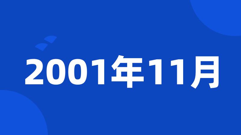 2001年11月