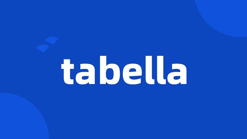 tabella