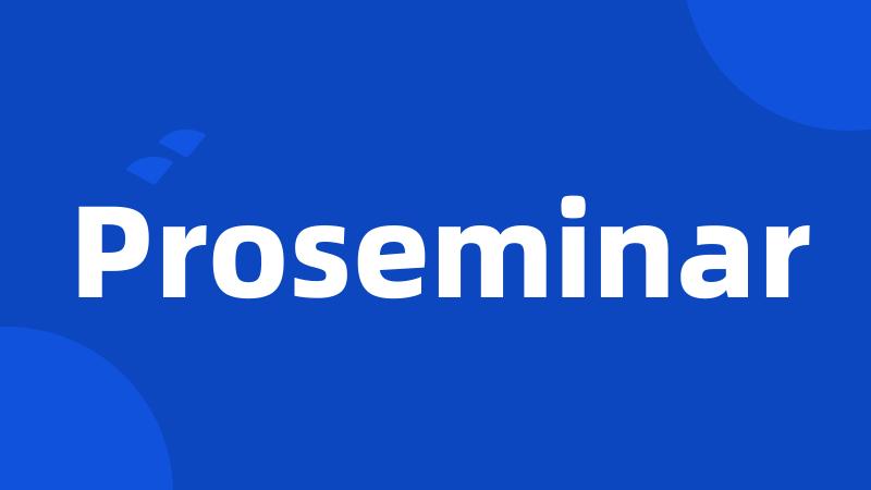 Proseminar