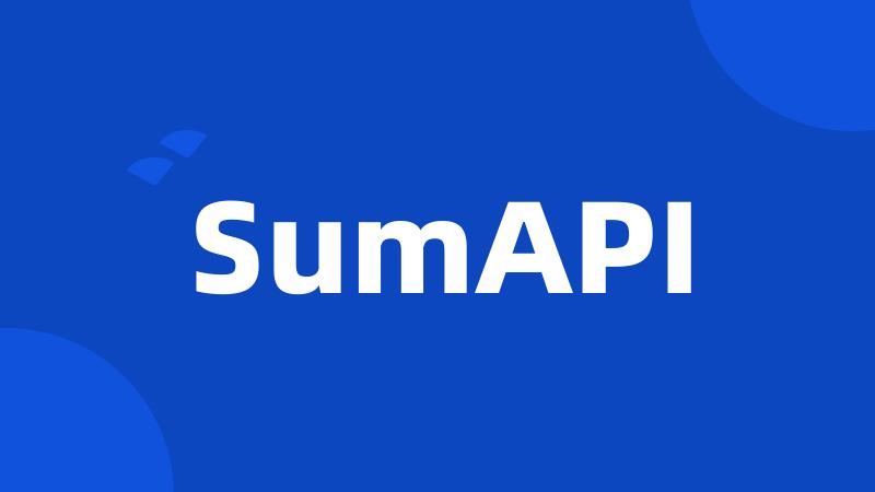 SumAPI