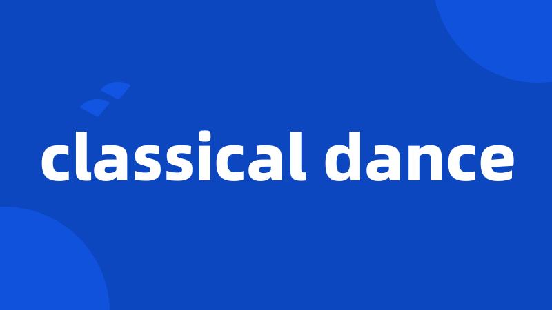 classical dance