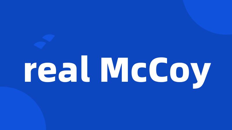 real McCoy