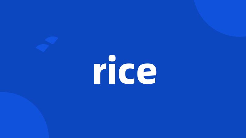 rice