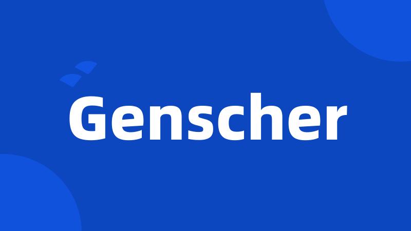 Genscher