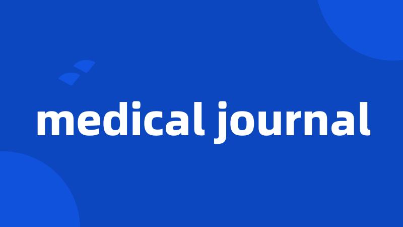 medical journal