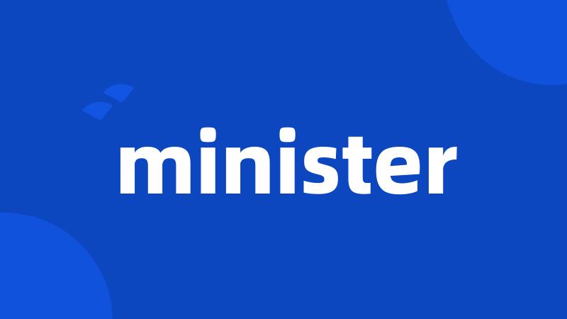 minister