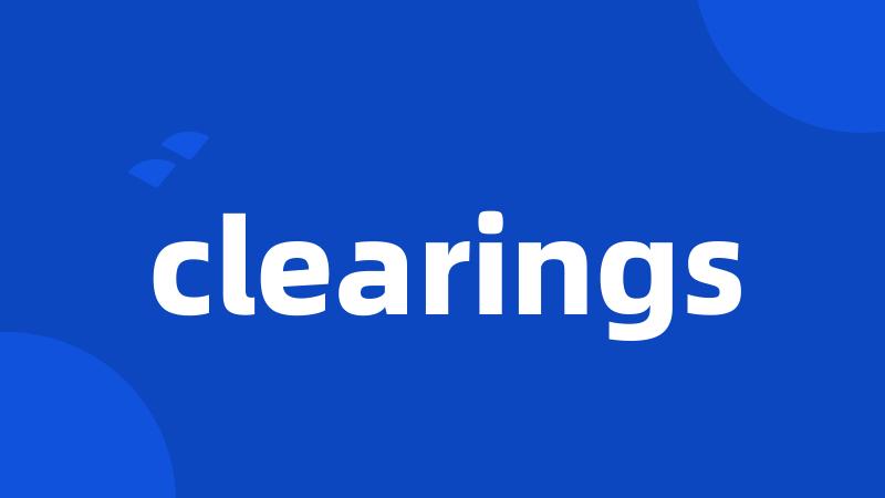 clearings