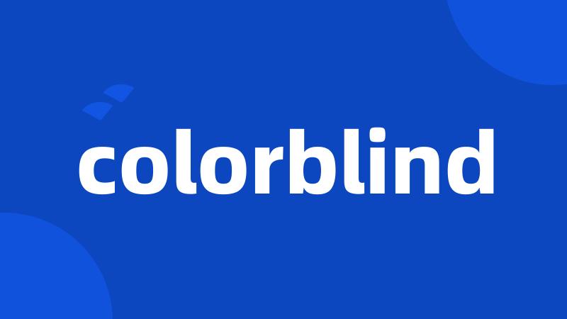 colorblind