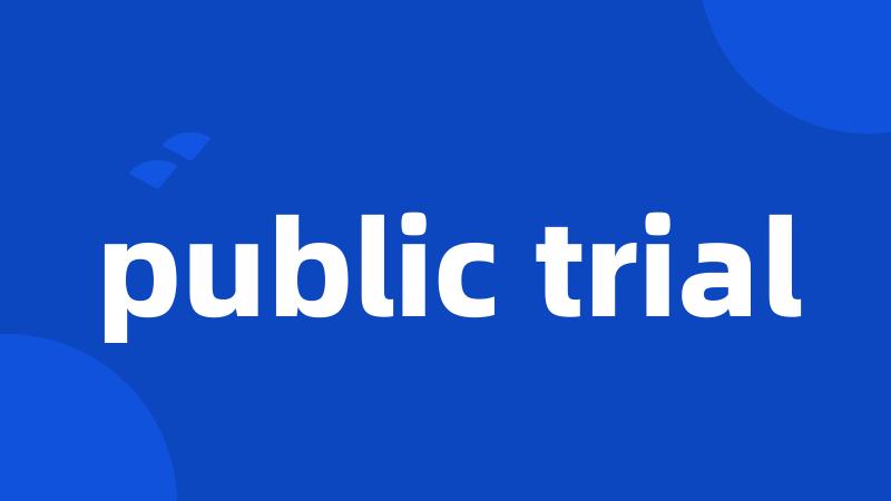 public trial