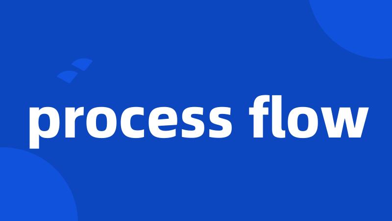 process flow