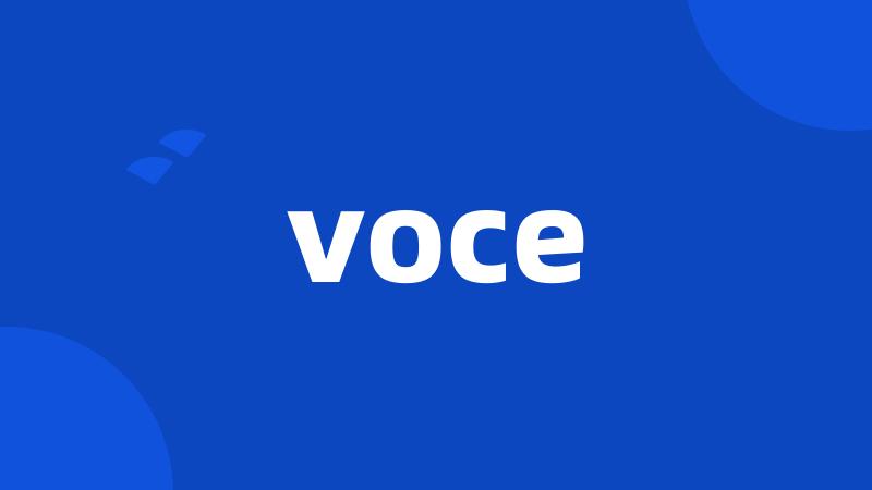 voce