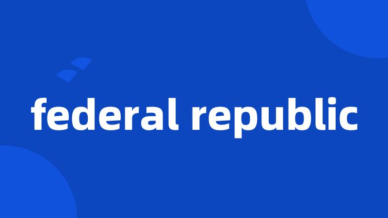 federal republic