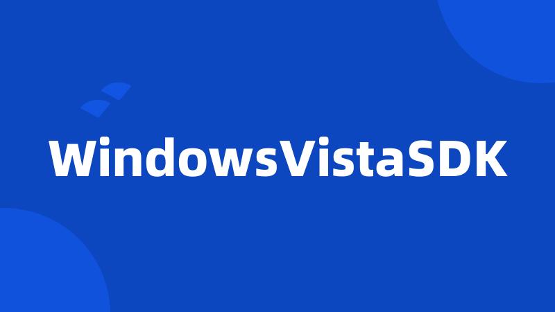 WindowsVistaSDK