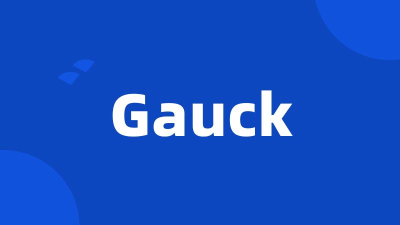 Gauck