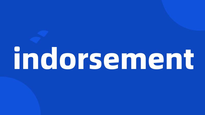 indorsement