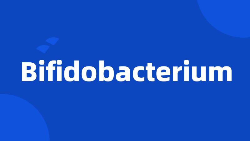 Bifidobacterium