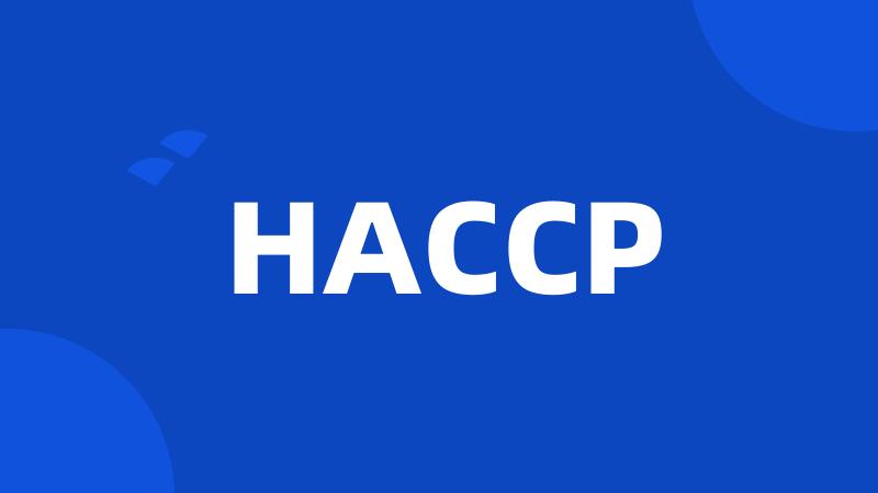 HACCP