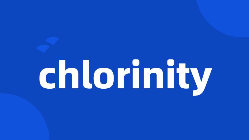 chlorinity