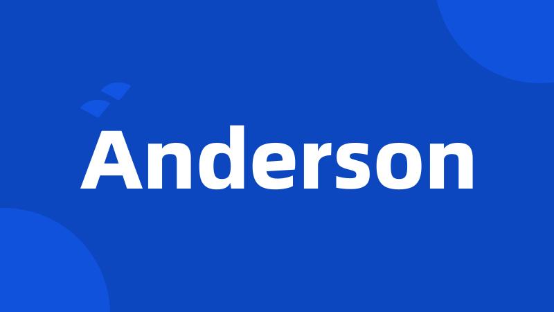 Anderson