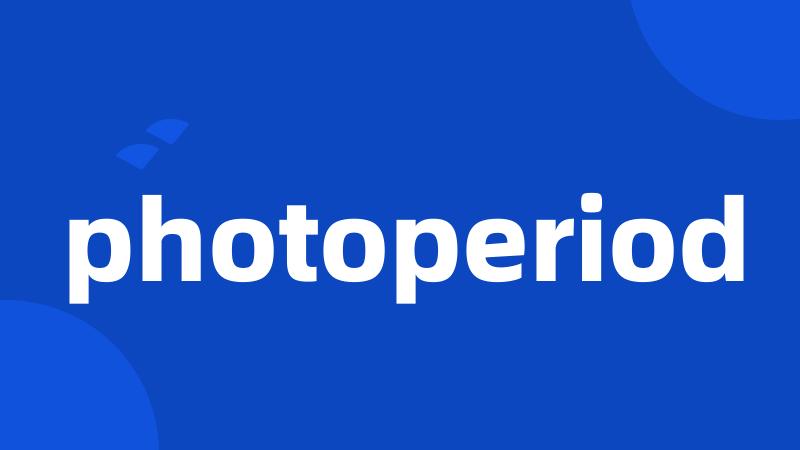 photoperiod